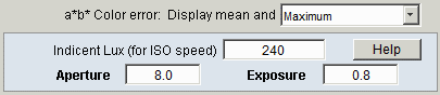 Portion of Colorcheck  input dialog box