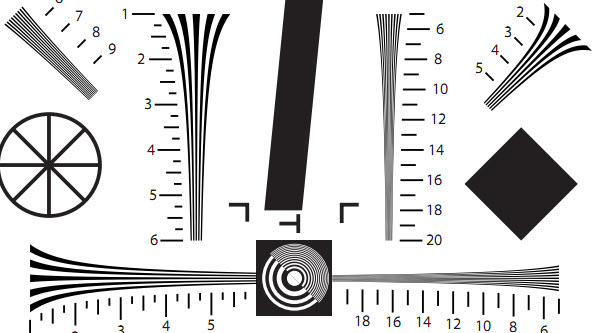 ISO 12233 chart crop