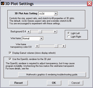 More display options