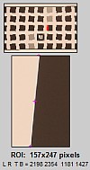 Slanted edge (whole image and crop): SFRplus chart run with SFR