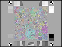 Color vesion of the "Spilled Coins" (Dead Leaves) chart